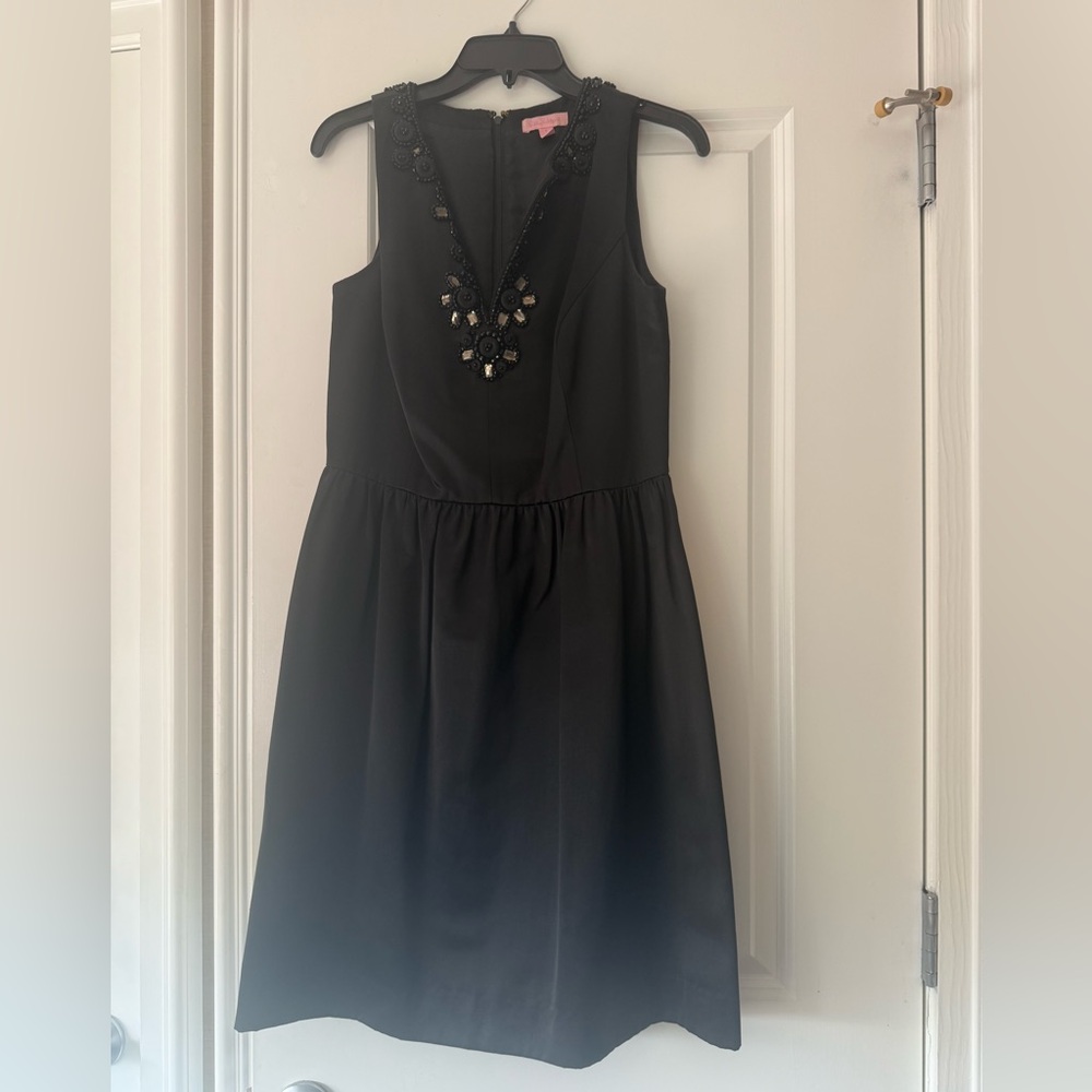 Lilly Pulitzer Sleeveless Black Cocktail Dress